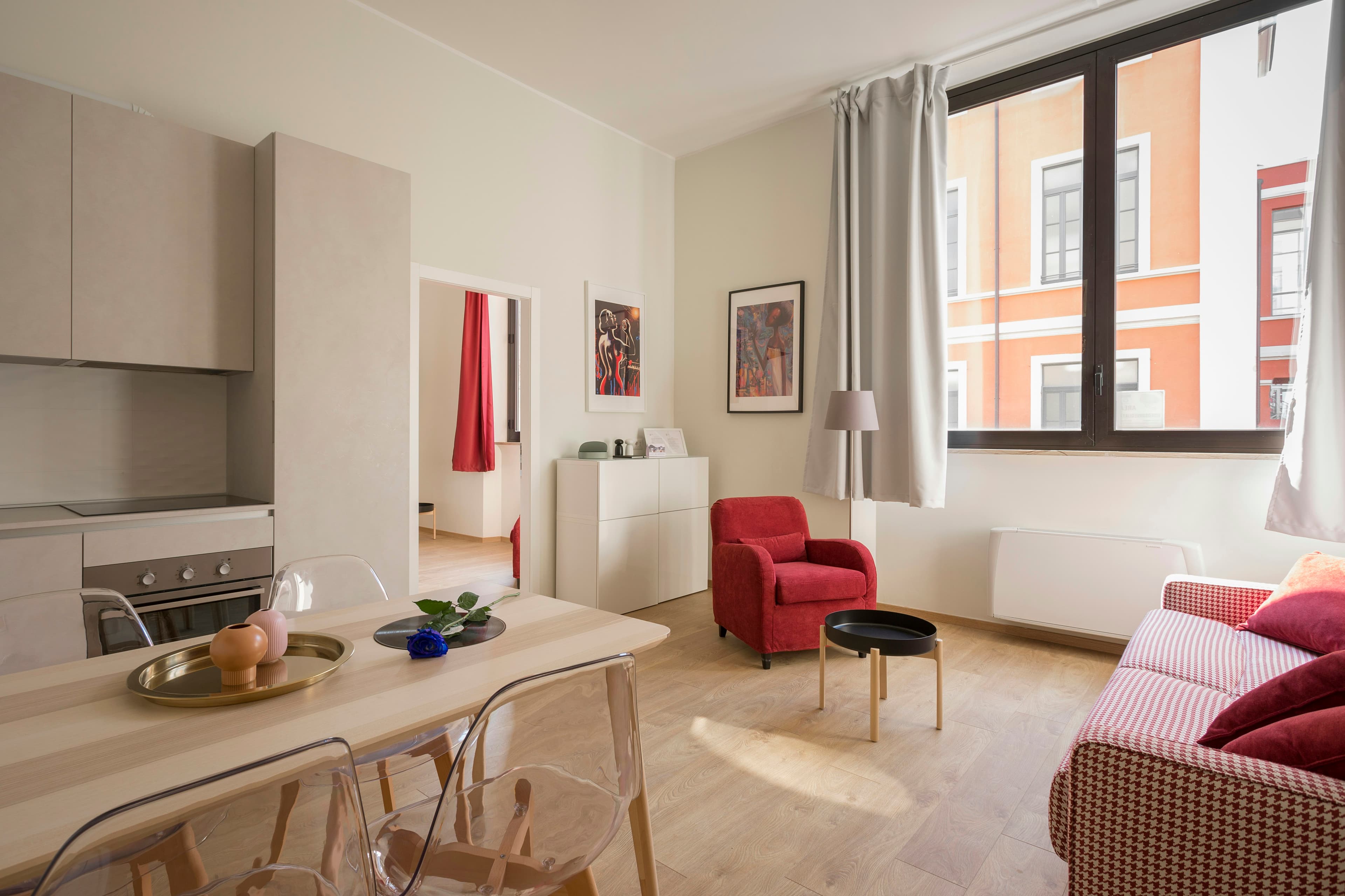 Light-filled contemporary apartment interior